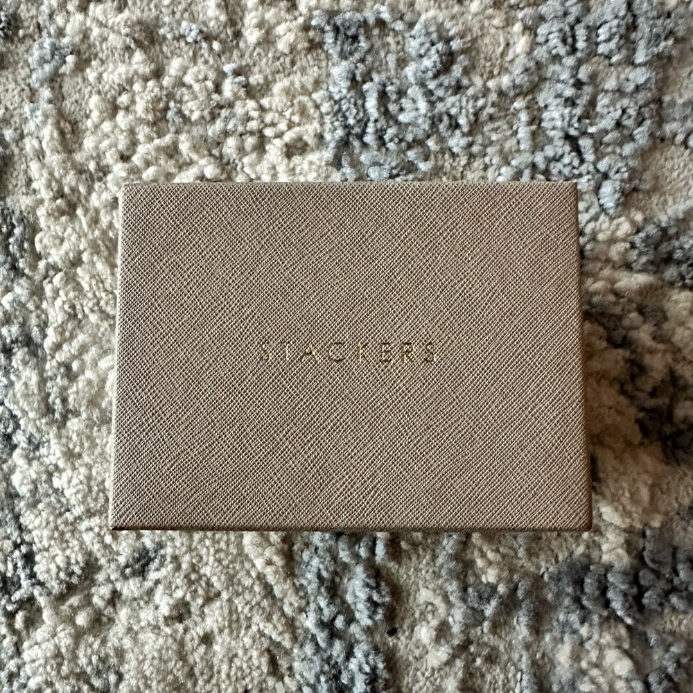 Stackers Square Tan Jewelry Case